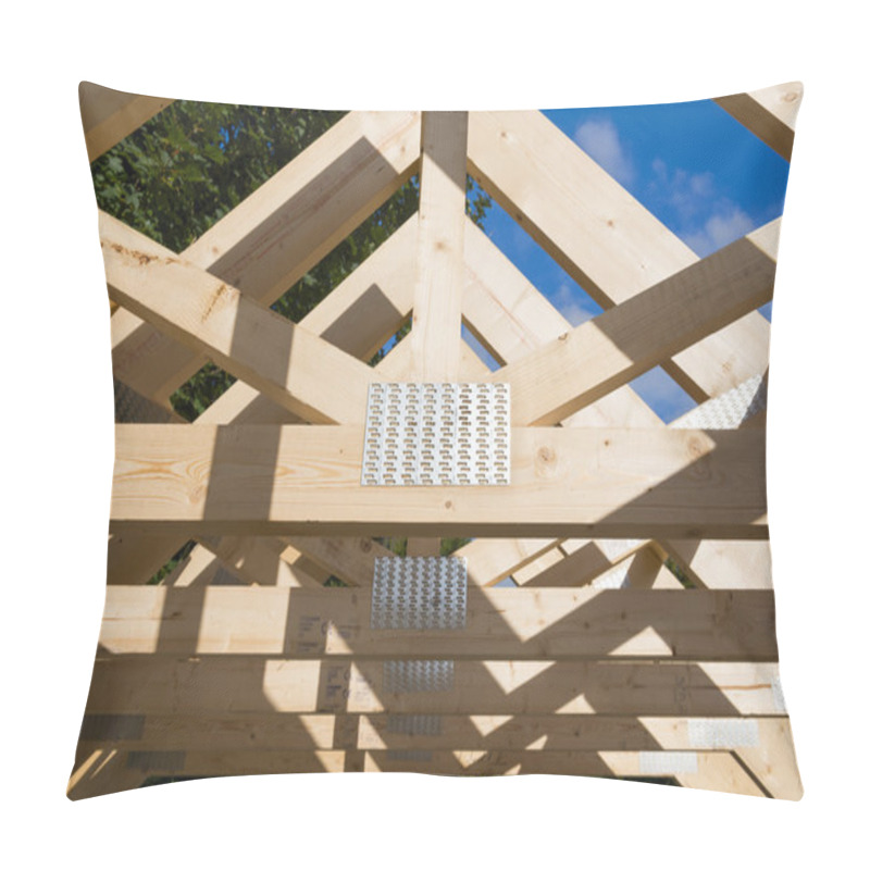 Personality  Timber Roof Trusses Pillow Covers