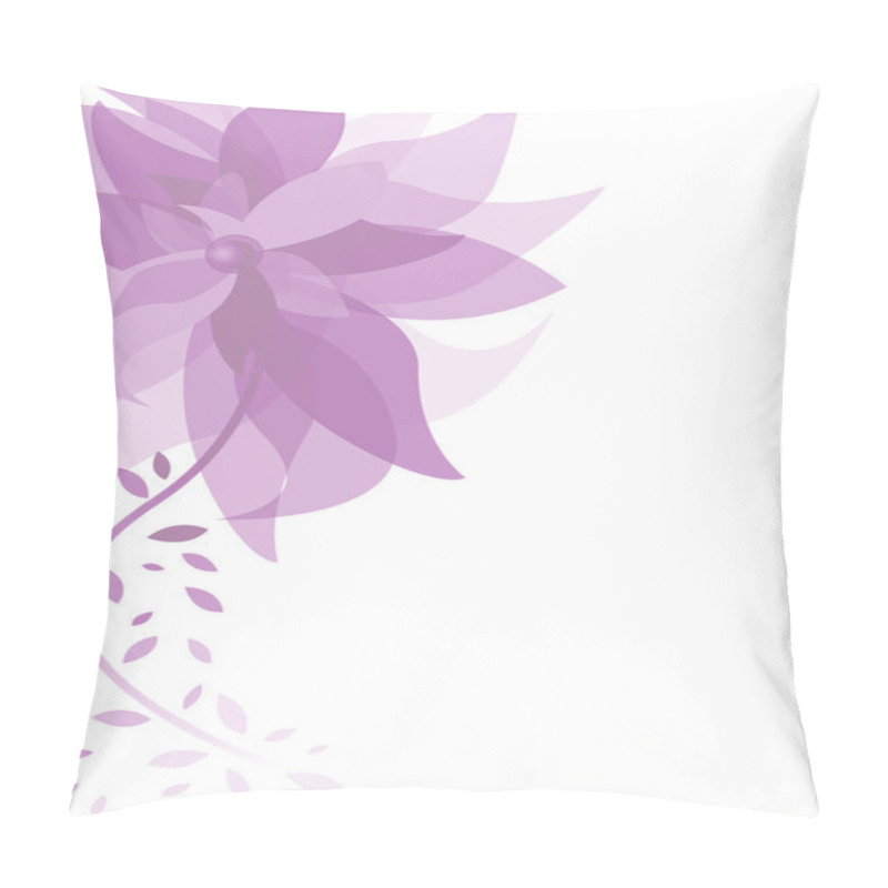 Personality  Purple Summer Background With Flower Pillow Covers