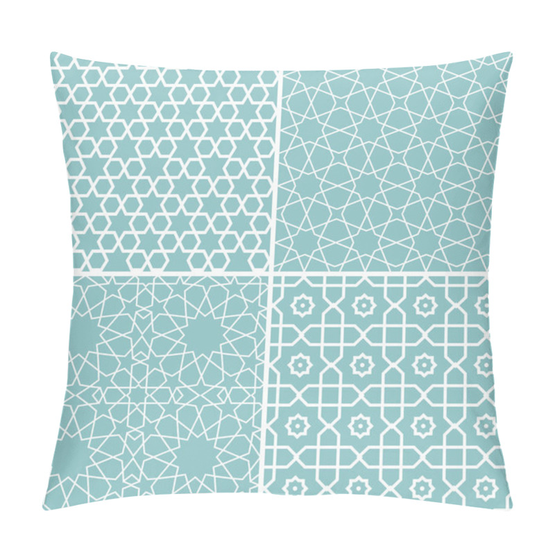 Personality  Set Of Geometric Patterns In Arabic Style Pillow Covers