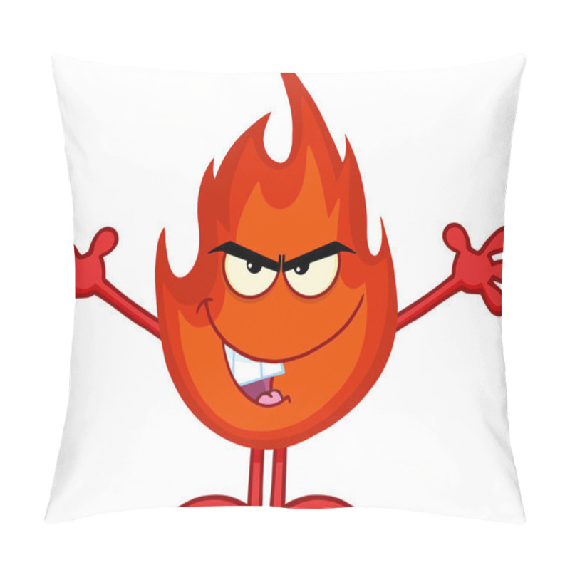 Personality  Evil Fire Cartoon Mascot Pillow Covers