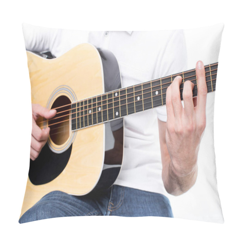 Personality  Young Man With Guitar Pillow Covers