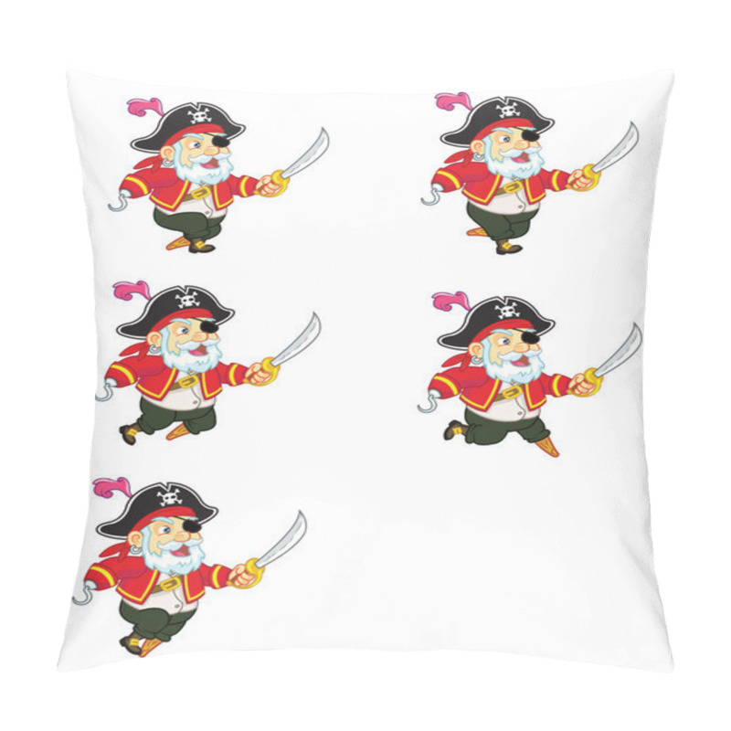 Personality  Old Pirate Running Sprite Pillow Covers