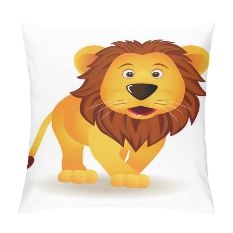 Personality  Lion Cartoon Pillow Covers