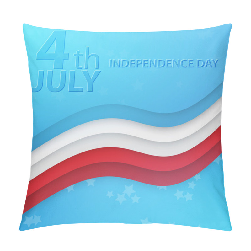 Personality  Independence Day- 4 Of July Vector Background Pillow Covers