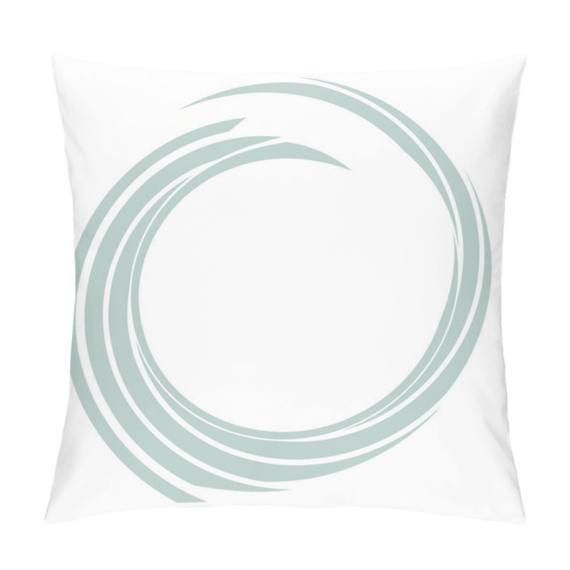 Personality  Cyber-cyberpunk, Sci-fi Geometric Circles, Rings. Hi-tech HUD Elements. Concentric, Radial Revolving Circles For Techno, Technology Themes. Circular, Round Design  Elements Pillow Covers