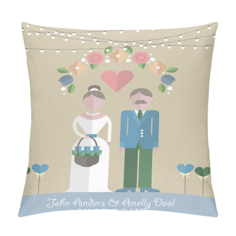 Personality  Wedding Invitation Card Pillow Covers