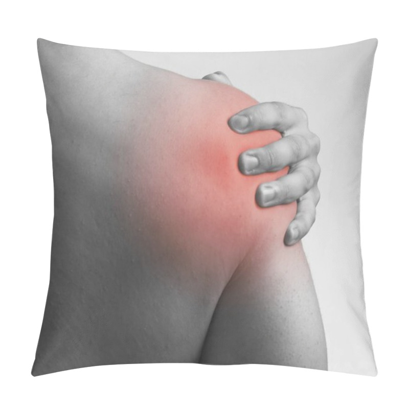 Personality  The Man Suffering From Acute Pain In Shoulder Pillow Covers