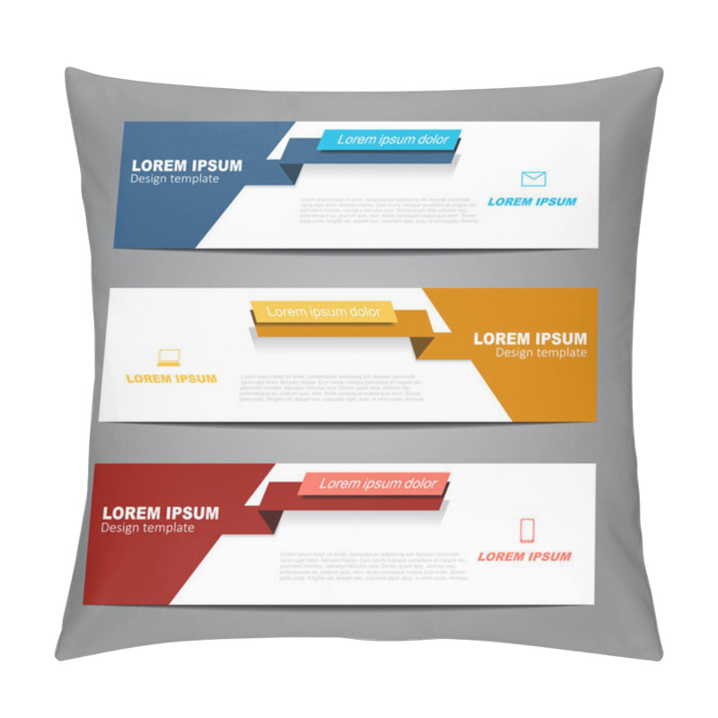 Personality  Design Horizontal Template Flyer Banner. Vector Illustration. Pillow Covers