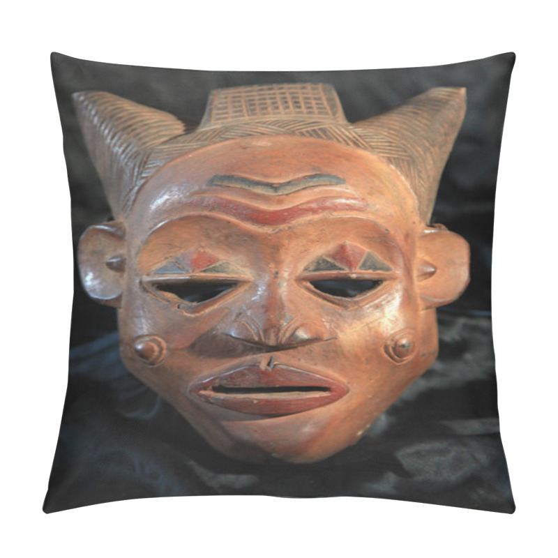 Personality  African Tribal Mask - Luba Tribe Pillow Covers