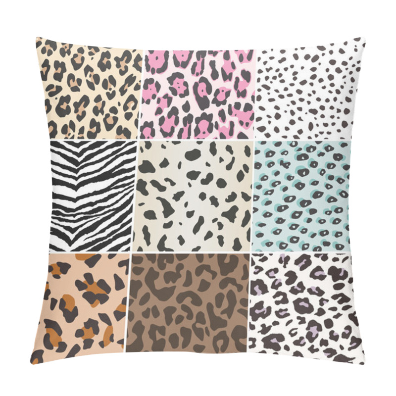 Personality  Repeated Animal Skin Texture Print Pillow Covers