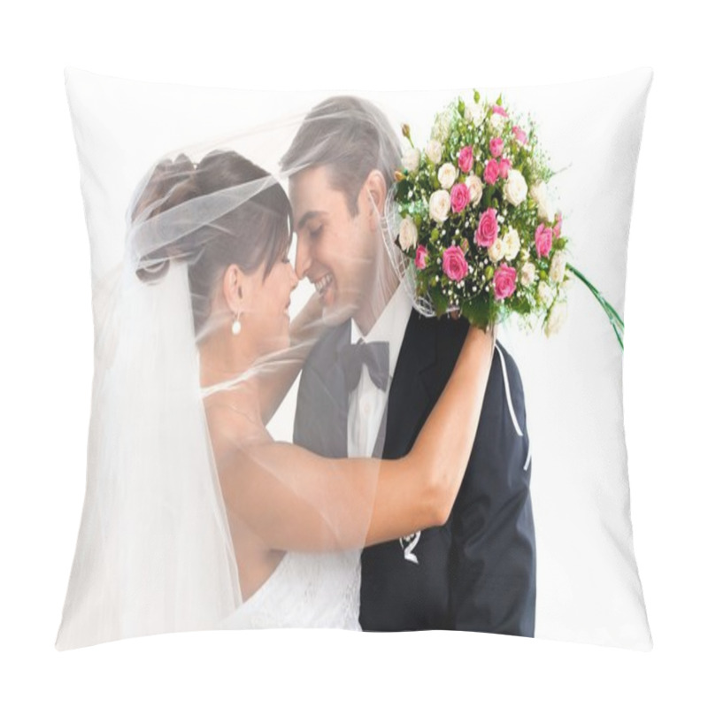 Personality   Just Married Young Couple  Pillow Covers