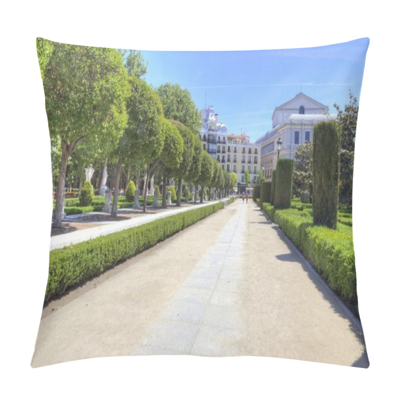 Personality  Madrid. Opera Theater In The Plaza De Oriente Pillow Covers