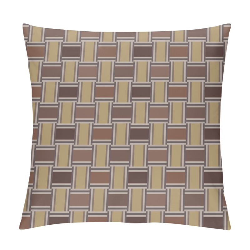 Personality  Japanese Wood Weaving Seamless Pattern Pillow Covers