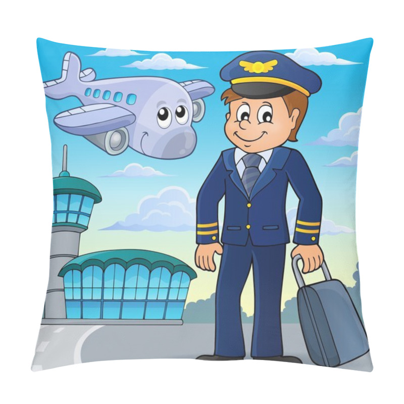 Personality  Aviation Theme Image 1 Pillow Covers