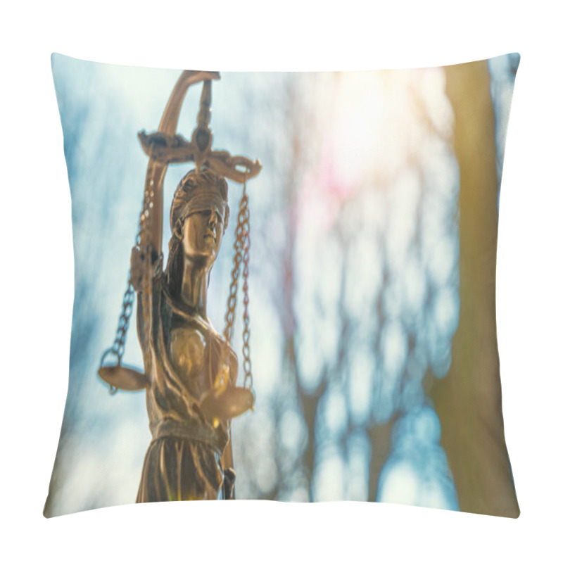 Personality  Lady Justice Statue Pillow Covers