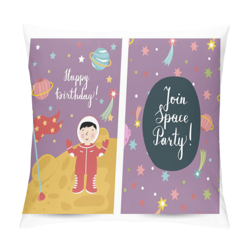 Personality  Invitation On Children Costumed Birthday Party Pillow Covers