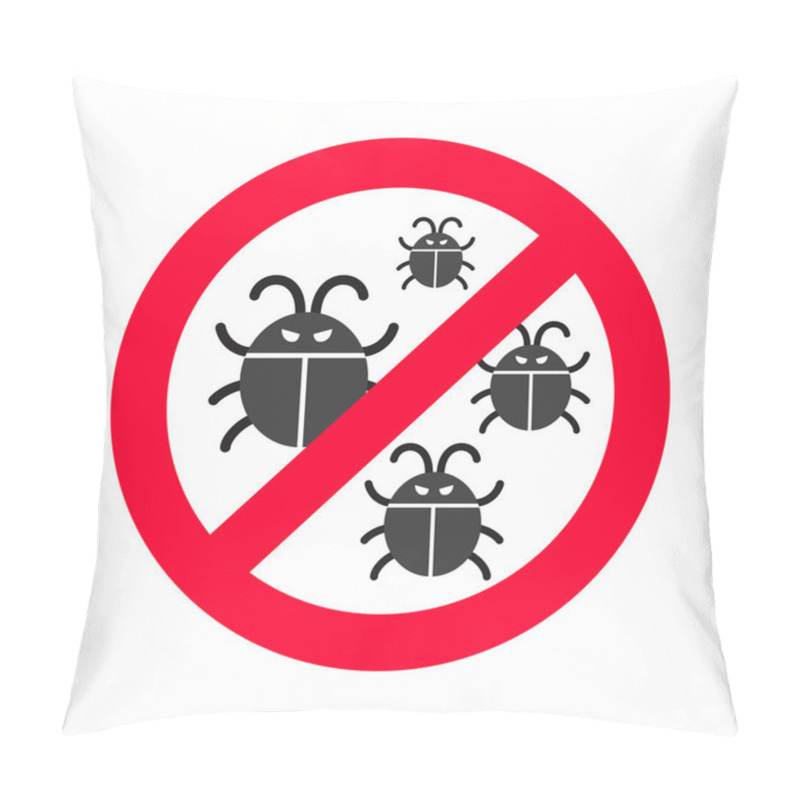 Personality  Virus Bugs Vector Illustration Pillow Covers