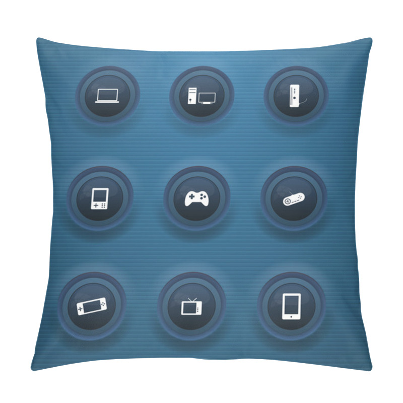 Personality  Set Of Web Icons Pillow Covers