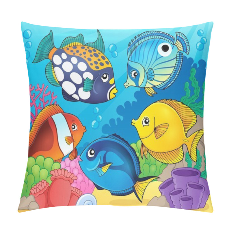 Personality  Coral Reef Fish Theme Image 8 Pillow Covers