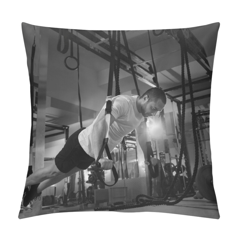 Personality  Crossfit Fitness TRX Push Ups Man Workout Pillow Covers