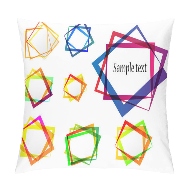 Personality  Abstract Talking Rectangles Pillow Covers