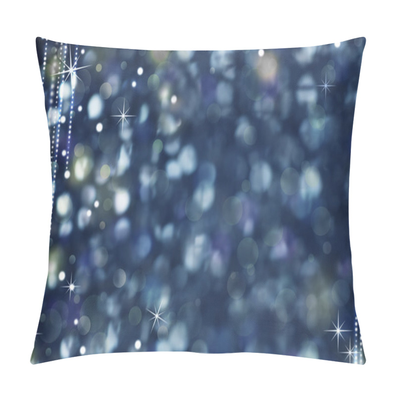 Personality  Christmas Night Abstract Background - Glittering Light And Stars Pillow Covers