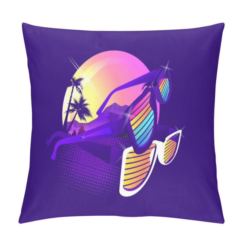 Personality  Retro Wave Synth Pillow Covers