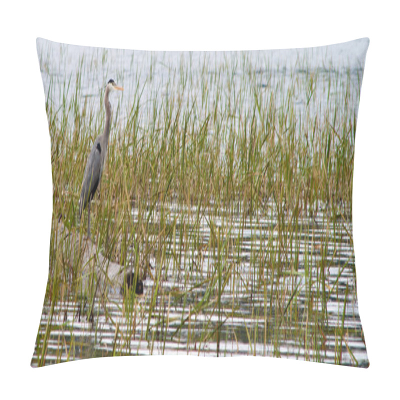 Personality  Blue Heron Pillow Covers