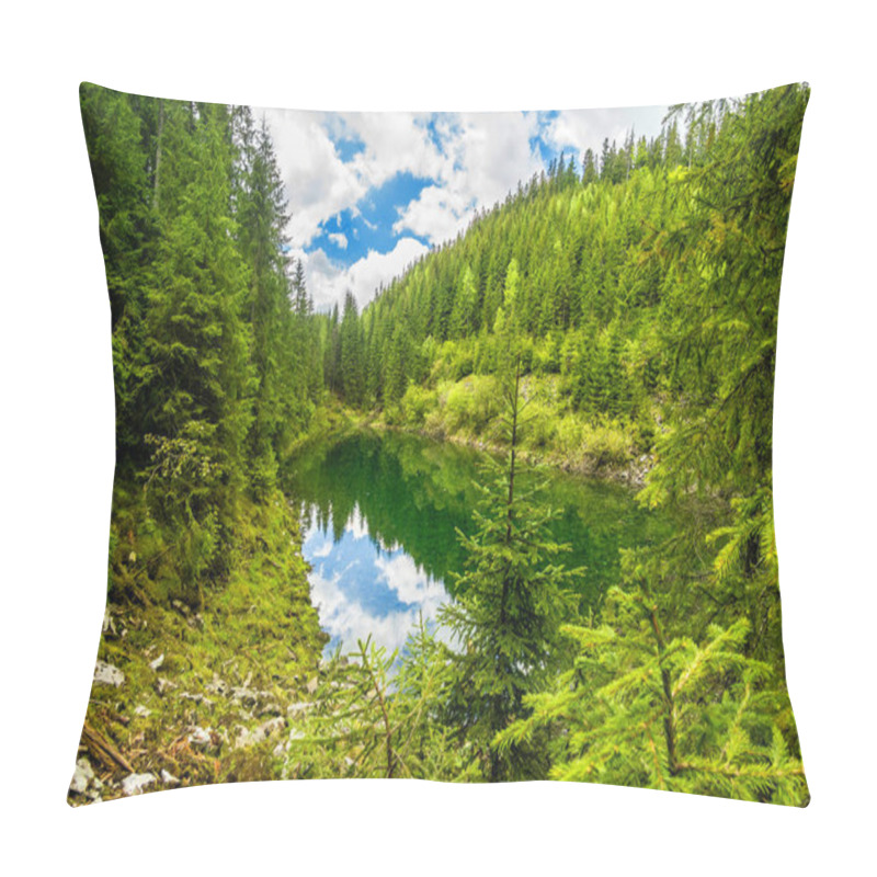 Personality  Mountain Wild Lake. Pillow Covers