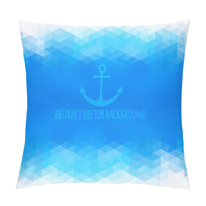 Personality  Abstract Beach Triangular Background Made Of Polygonal Shapes. V Pillow Covers