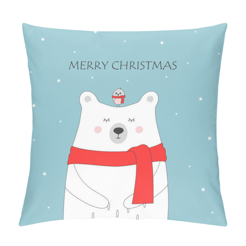 Personality  Christmas Reindeer Seamless Pattern. Deers And Snow, Vector Illustration Pillow Covers