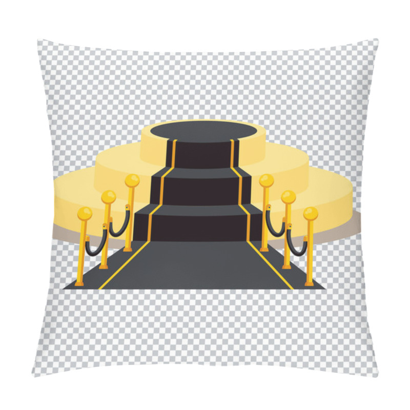 Personality  Black Podium Transparent Pillow Covers