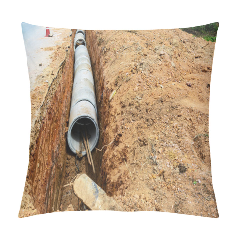 Personality  Concrete Pipeline Construction Site Pillow Covers