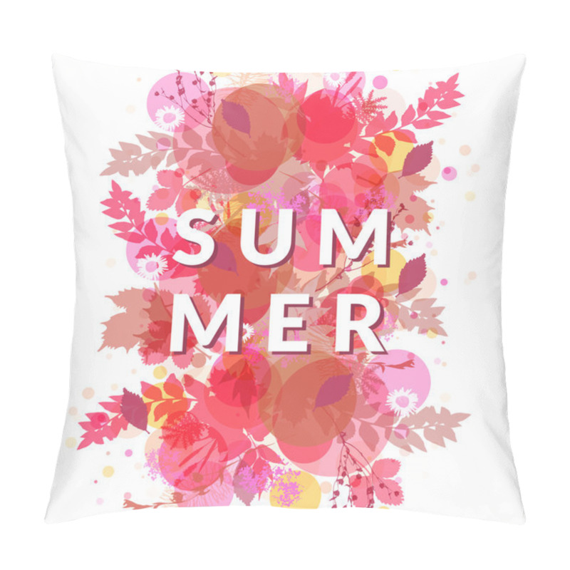 Personality  Summer Red Foliage Banner Pillow Covers