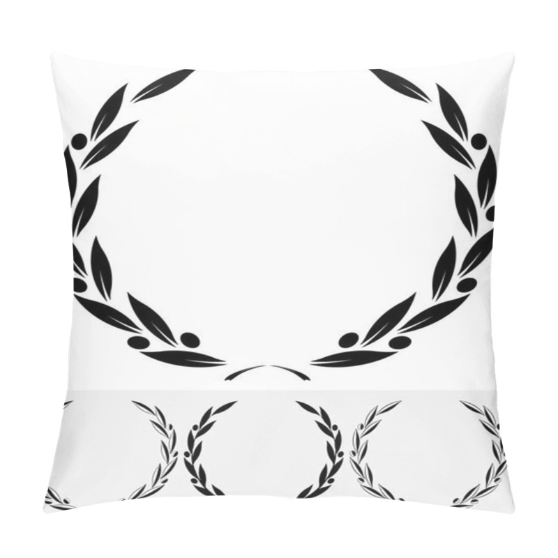 Personality  Olive Wreaths Silhouette Pillow Covers