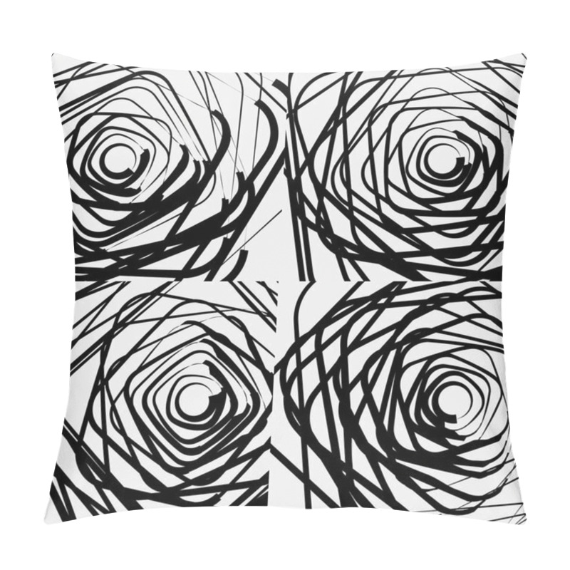 Personality  Random Rounded Squares Backgrounds Pillow Covers