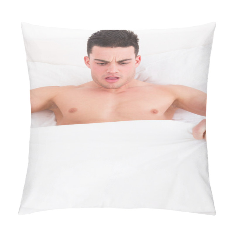 Personality  Man Looking Down At His Underwear At His Penis Pillow Covers