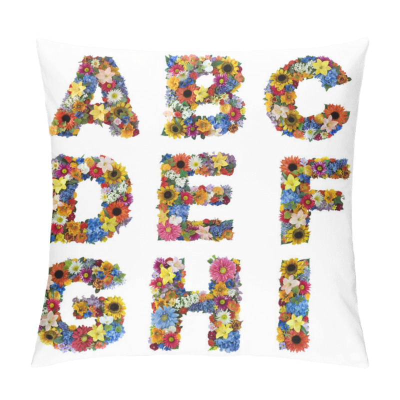 Personality  Flower Alphabet Pillow Covers