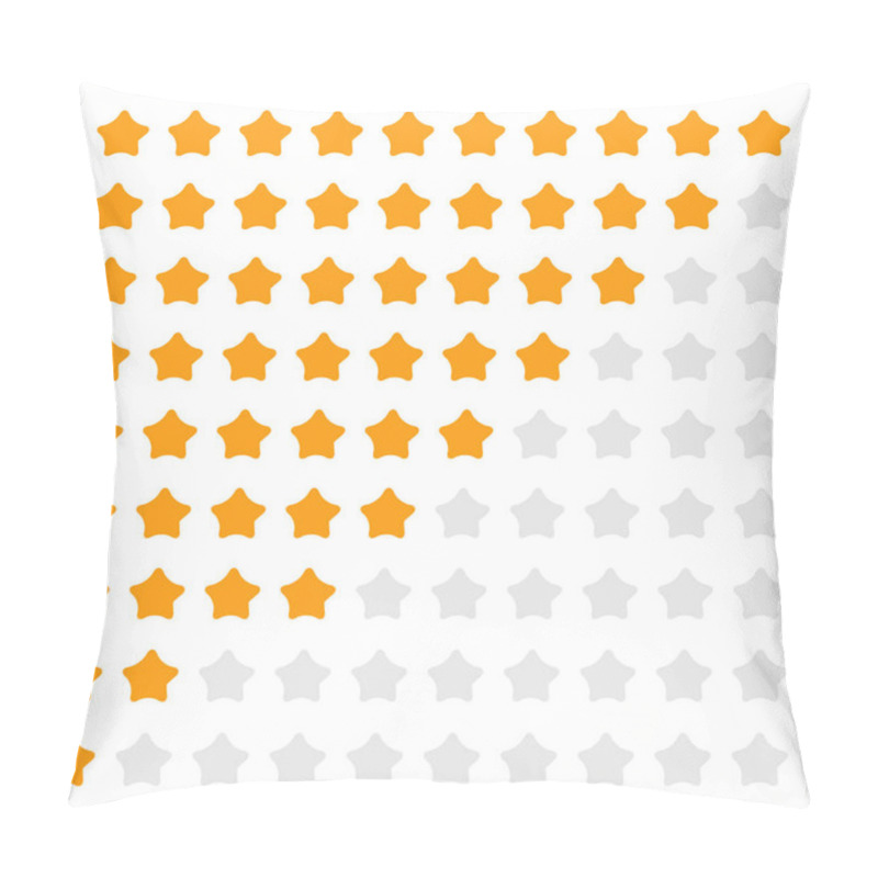 Personality  Star Rating Evaulation, Assessment Rating Concept Graphic. Grade, Rank, Cusomer Satisfaction Concept Icon. Review, Estiminate Concept Pillow Covers