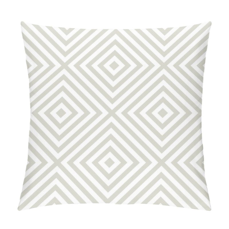 Personality  Geometric Vector Pattern With Diagonal Squares. Seamless Monochrome Ornament In Modern Style Pillow Covers