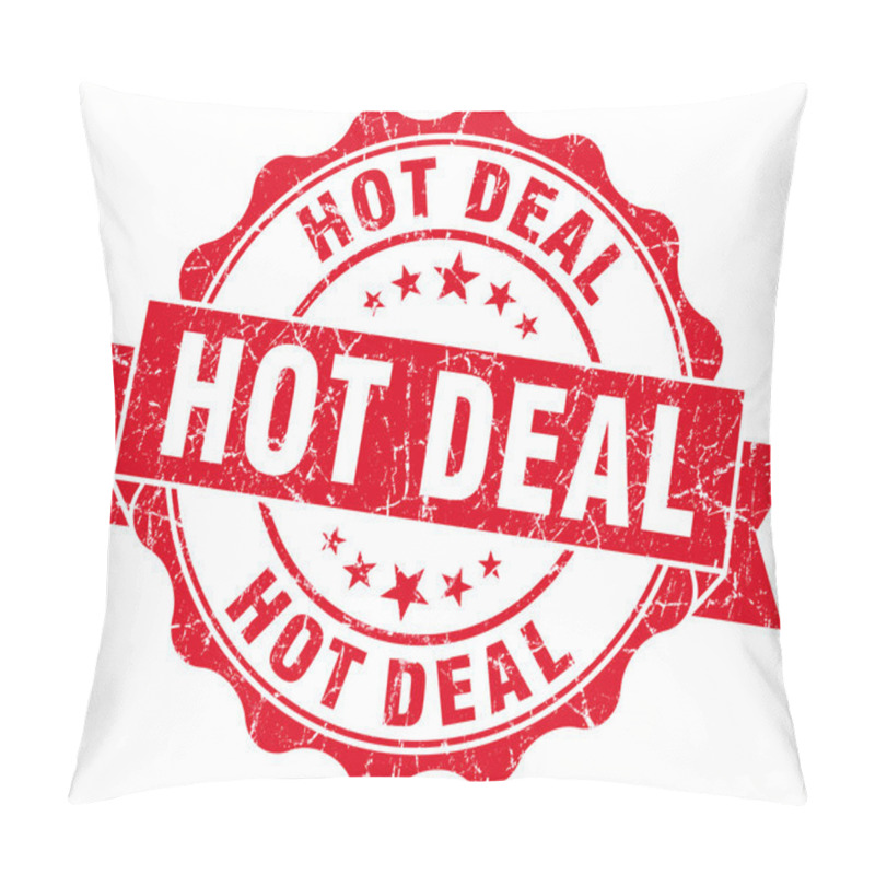 Personality  Hot Deal Red Grunge Stamp Pillow Covers