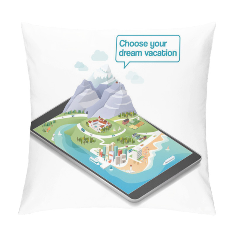 Personality  Choose Your Dream Vacation Pillow Covers