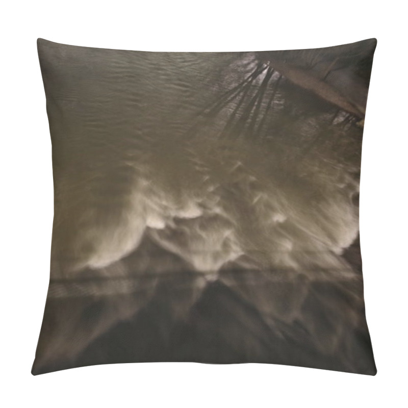 Personality  River Flowing At Night In A Park Pillow Covers