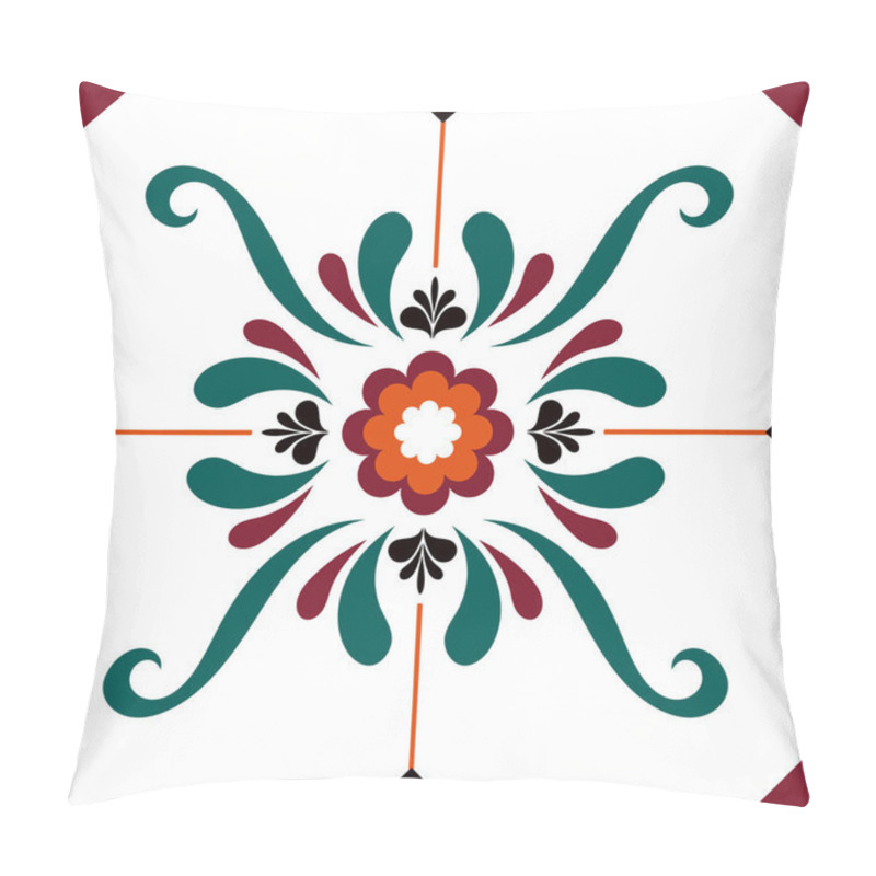 Personality  Illustration Of Tiles Textured Pattern Pillow Covers