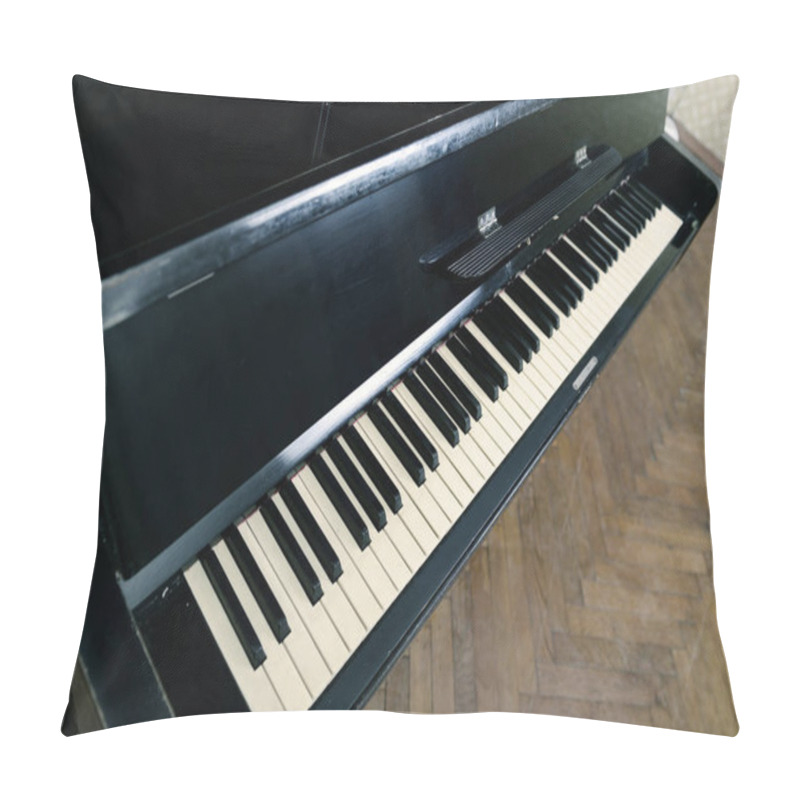 Personality  Retro Piano. Detail, Toned. Pillow Covers