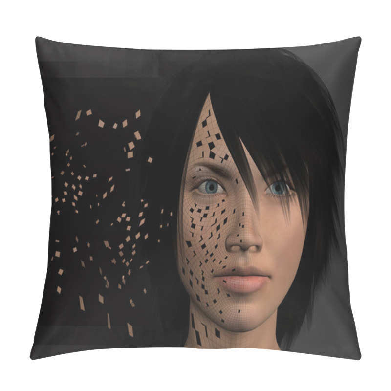 Personality  Downloading Data 3d Illustration Pillow Covers