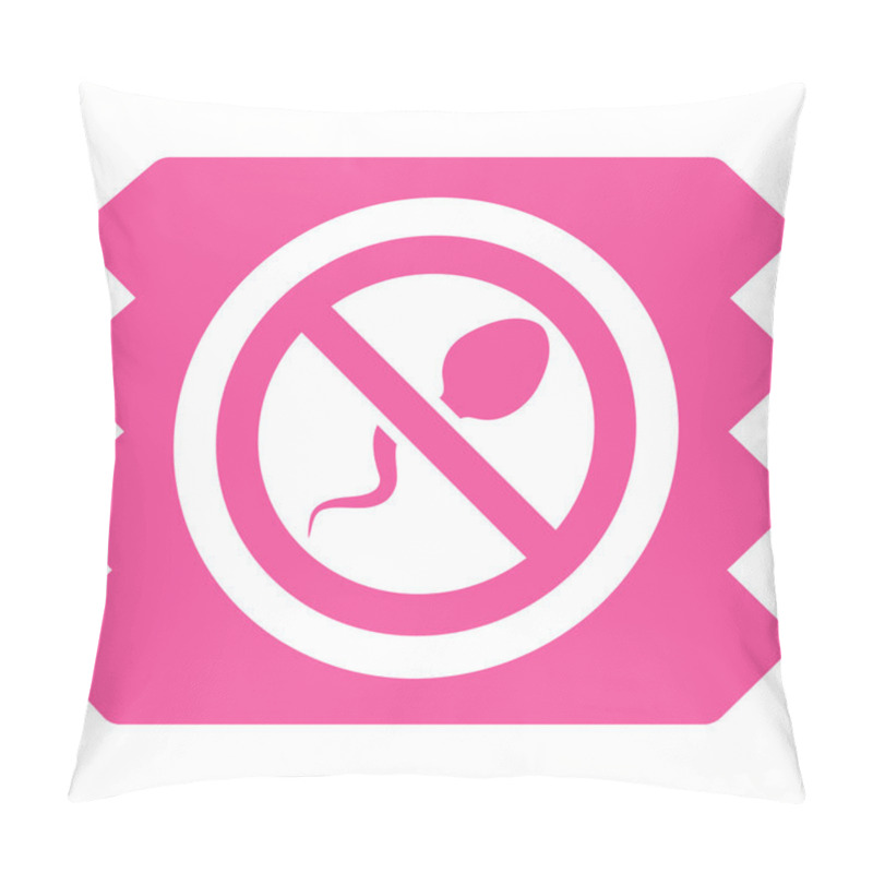 Personality  Spermicide Condom Flat Icon Pillow Covers