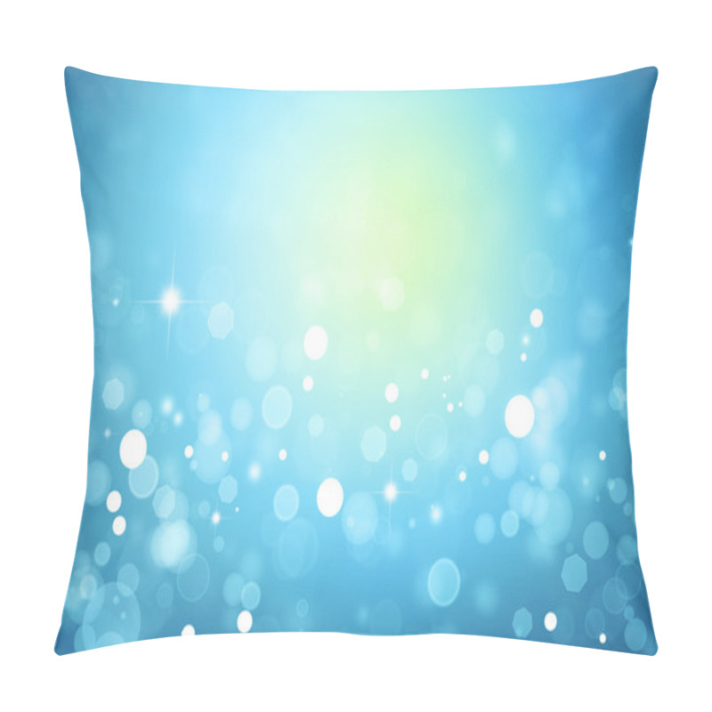 Personality  Stars Sparkling On A Blue Background Pillow Covers