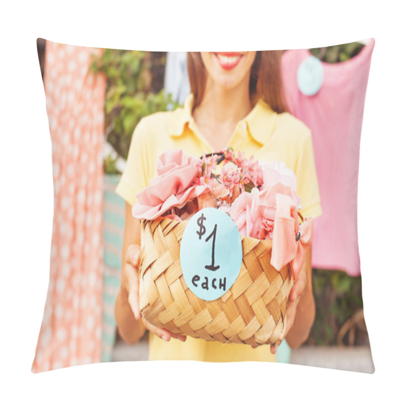 Personality  Woman Selling Things Pillow Covers