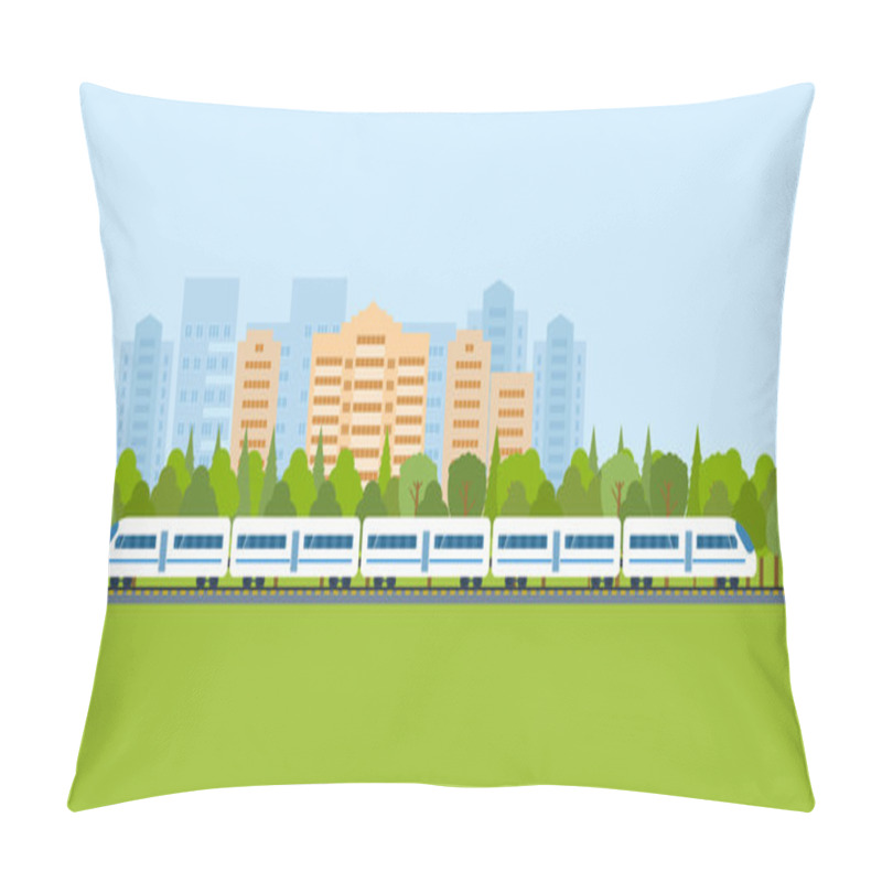 Personality  Landscape And Train On Railway Pillow Covers